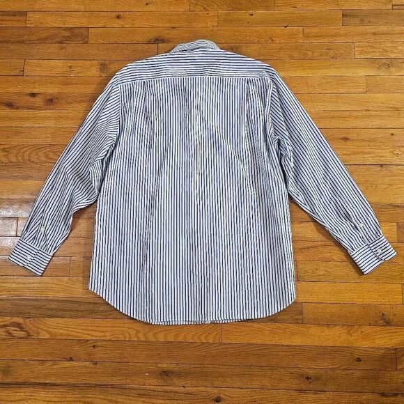 Barneys New York Mens Striped Button Up Shirt Large - Picture 2 of 5